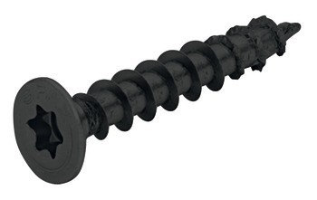 Vrut do dřevotřísky, Spax, zápustná hlava, TS, plný závit, ocel, černý pozink
