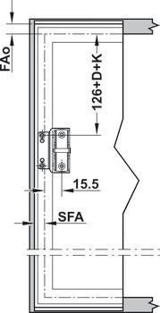 Výklopné kování, Blum Aventos HK-XS