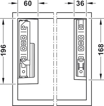 Výklopné kování, Häfele Free flap 1.7 E (elektrické)