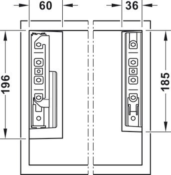 Výklopné kování, Häfele Free flap 3.15 E (elektrické)