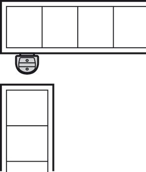 Vypínací páska, Použitá jako svislý doraz, pro zdvihací systém