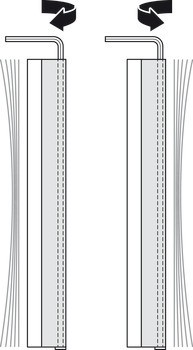 Vyrovnávací kování, Pro Häfele Slido F-Handle26