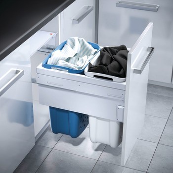 Výsuv na prádlo, koš na prádlo Hailo Laundry Carrier, pro montáž za čelní panely