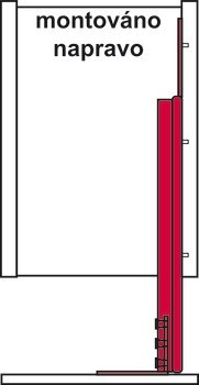 Výsuv, Spodní skříňka, plnovýsuv s mechanismem tlumeného zavírání