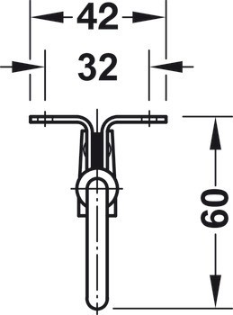 Výsuvná šatní tyč, K přišroubování pod police nebo horní panely korpusu, nosnost 4–8 kg