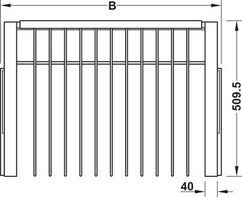 Výsuvný držák na kalhoty, Häfele Dresscode
