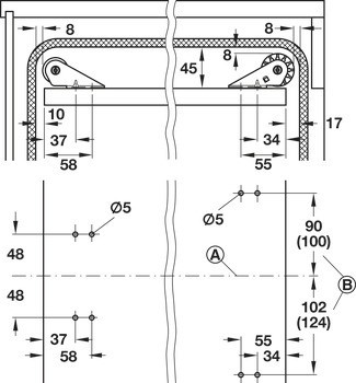 Vyvažovací mechanismus, pro roletky o hmotnosti max. 7/10 kg