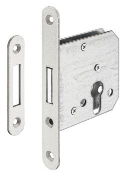 Zadlabací zámek závorový, Pro otočné dveře, Startec, třída 3, profilová vložka