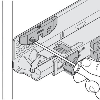 Zajišťovací mechanismus police, Pro výsuvy Movento a Tandem