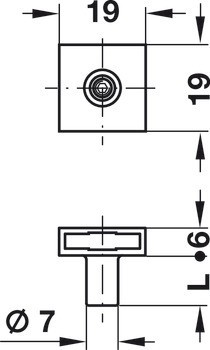 Zajišťovací trn, Häfele Symo LA
