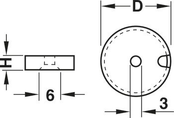 Základní element, a, B, kulaté