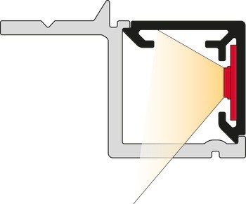 Tělo pro soklový profil, Häfele Loox5, profil 5111