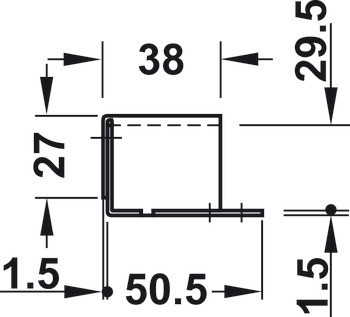 Zámek k přišroubování, pro otočné dveře, profilová vložka, backset 60 mm