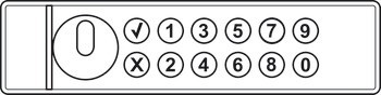 Zámek s PIN kódem, SAFE-O-TRONIC® access, Service+