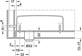 Zámek šatní skříňky, Häfele Dialock LockerLock 300, provozovaný na baterii, pro Tag-itTM ISO, Mifare Classic a Mifare DESfire