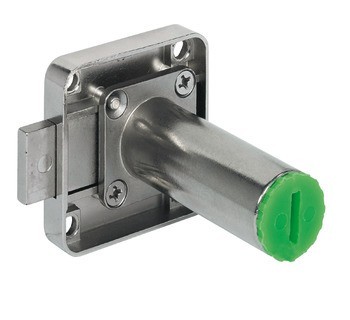Zámek se závorou k přišroubování, Häfele Symo EC, backset 25 mm, vysunutí závory 8 mm, s délkou těla vložky od 22 mm do 45 mm