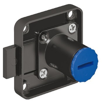 Zámek se závorou k přišroubování, Häfele Symo EC, backset 25 mm, vysunutí závory 8 mm, s délkou těla vložky od 22 mm do 45 mm