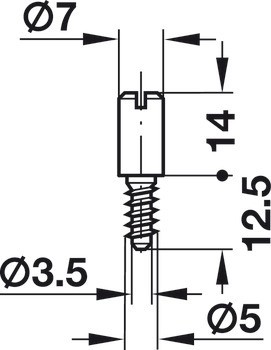 Zamykací závora, pro profilovou tyč trojcestného zámku