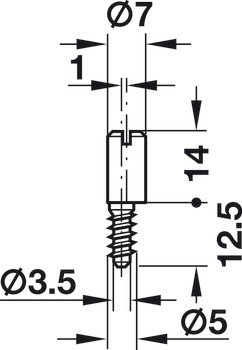 Zamykací závora, pro profilovou tyč trojcestného zámku