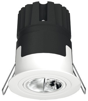 Zapuštěné stropní svítidlo, Häfele Lighting R One 2pólové (tunable white), 500 mA, konstantní proud, 9 W, průměr vrtaného otvoru 68 mm