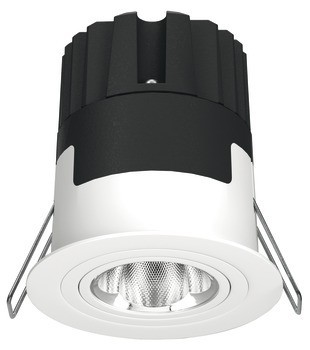 Zapuštěné stropní svítidlo, Häfele Lighting R One 2pólové (tunable white), 500 mA, konstantní proud, 9 W, průměr vrtaného otvoru 68 mm