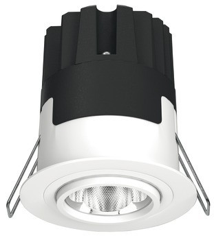 Zapuštěné stropní svítidlo, Häfele Lighting R One 2pólové (tunable white), 500 mA, konstantní proud, 9 W, průměr vrtaného otvoru 68 mm