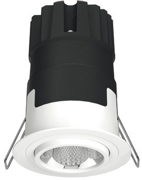 Zapuštěné stropní svítidlo, Häfele Lighting R One 2pólové (tunable white), 500 mA, konstantní proud, 9 W, průměr vrtaného otvoru 68 mm