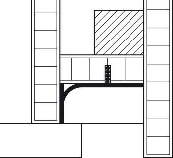 Zapuštěný úchytkový profil, l profil