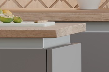 Zapuštěný úchytkový profil, Vodorovný, horní