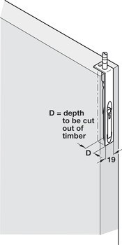 Zápustná zástrč, Se sklopnou páčkou, Startec