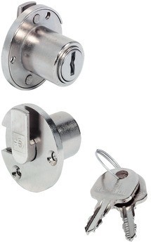 Zápustný zámek, Häfele Symo FM Plus s pevnou vložkou s plátkovými stavítky