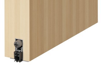 Zasouvací dveřní těsnění, DDS 12s, pro dřevěné dveře, Startec