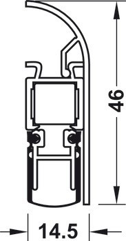 Zasouvací dveřní těsnění, Schall-Ex® Applic, Athmer