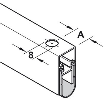 Zasouvací dveřní těsnění, Schall-EX L-15/30 WS, Athmer