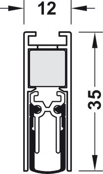 Zasouvací dveřní těsnění, Schall-Ex® Slide M-12 WS, Athmer