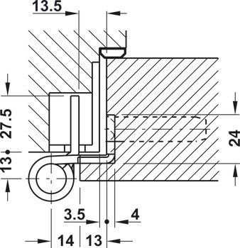 Závěs pro extra těžké dveře, VX 7939/160-4 VBRplus, velikost 160 mm, Simonswerk, pro falcové dveře do 400 kg