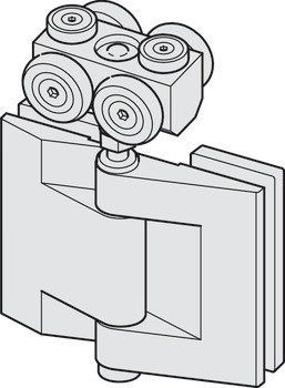 Sada součástí, Häfele Slido W-Fold872 55S