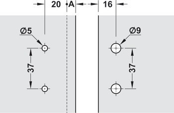 Závěs pro skleněné dveře, pro celoskleněné konstrukce, vložené