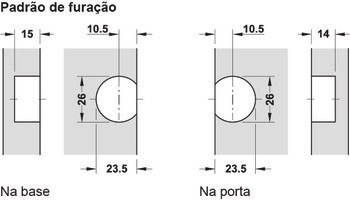 Závěs pro výklop, 90°, 3D nastavitelné, pro dřevěné výklopy