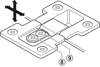 Závěs pro výklop, 90°, 3D nastavitelné, pro dřevěné výklopy