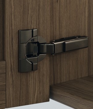 Závěs profilových dveří, Blum Clip Top Blumotion 95°, vložená montáž