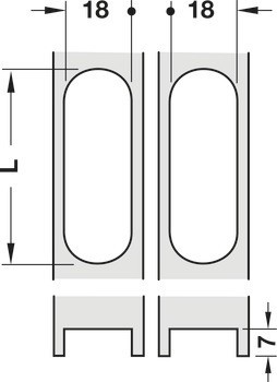 Závěs, Sepa, pro tloušťku dřeva od 23 mm a více, pro skrytou montáž