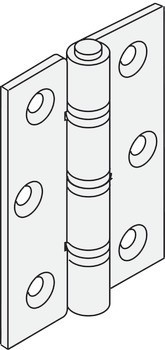 Závěs, válcované, s volným čepem