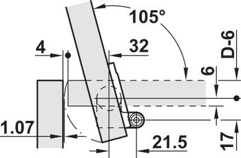 Závěs víka, Tlumené zavírání, pro malá víka
