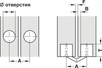 Závěs, Zysa, pro tloušťku dřeva 14–40 mm, pro skrytou montáž