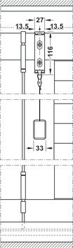 Kování pro skládací předokenní žaluzie, Hawa Frontfold 30 FS