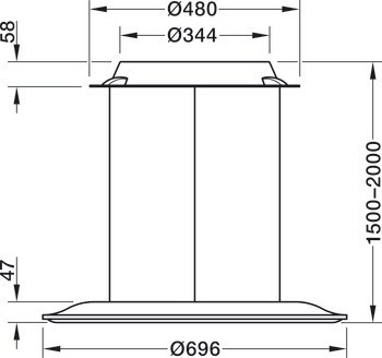 Závěsné svítidlo, Häfele Nimbus Lighting Pad Lounge Vario