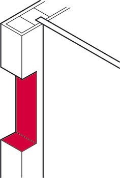 Závěsný profil, Ocel, délka 1 250 mm