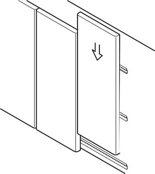 Závěsný profil, vodorovný, pro montážní systém pro panely k zavěšení