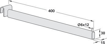 Závěsný věšák, rovný